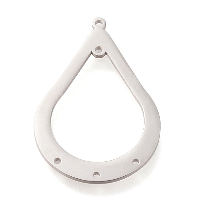 Placage ionique (ip) 304 liens de composants de lustre en acier inoxydable, polir, larme