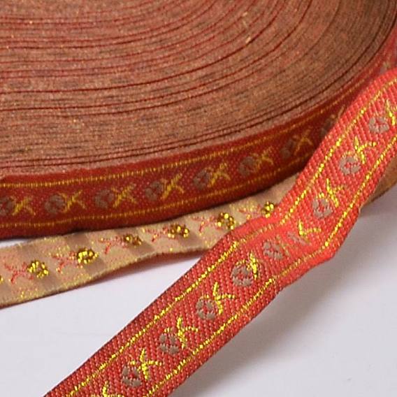 Polyester Ribbons, with Fish Pattern, Jacquard Ribbon