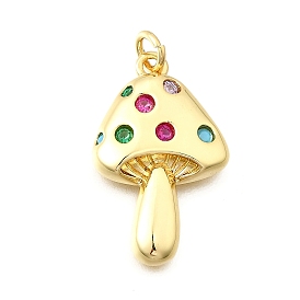 Латунные микро проложить кубического циркония подвески, без кадмия и без свинца, грибные прелести, с целью перехода в кольце
