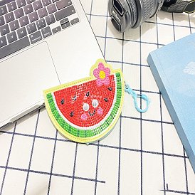 DIY Change Purse Diamond Painting Kits, including Coin Purse, Digital Papers, Resin Rhinestones, Diamond Sticky Pen, Tray Plate and Glue Clay