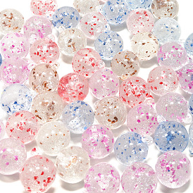 16mm acrylic hanging hole beads dried flowers transparent round beads hair ring hair accessories head rope diy accessories materials