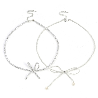 Ожерелья с подвеской в виде банта из жемчужной смолы для женщин