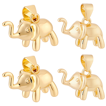 10 шт. Латунные подвески, долговечный, слон
