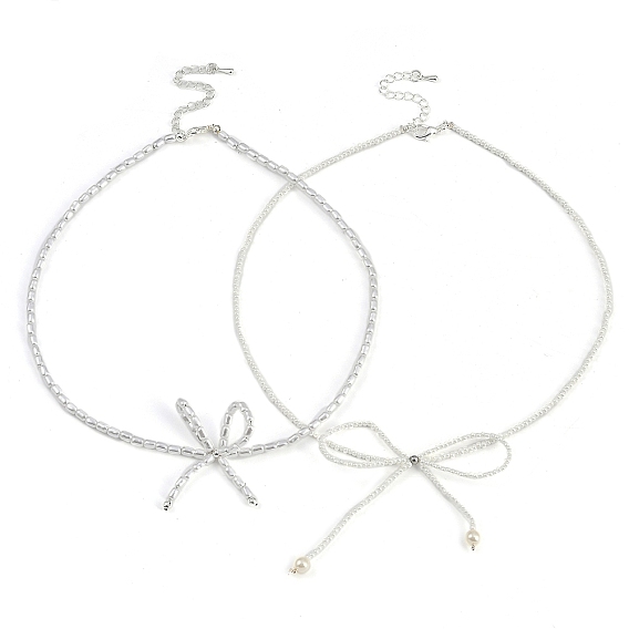 Ожерелья с подвеской в виде банта из жемчужной смолы для женщин