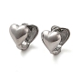 316 Surgical Stainless Steel Hoop Earrings, Heart