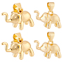 10 шт. Латунные подвески, долговечный, слон