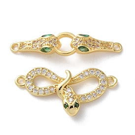 Стойка покрытие латунь микропаве кубический цирконий змея соединительные подвески, долговечный, без свинца и без кадмия
