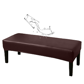 1 Housse de tabouret rectangulaire en similicuir., décorations de chaises
