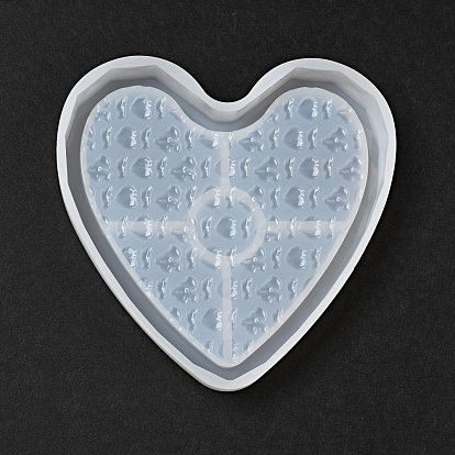 DIY Heart Display Base Silicone Molds, Resin Casting Molds, for UV Resin, Epoxy Resin Craft Making