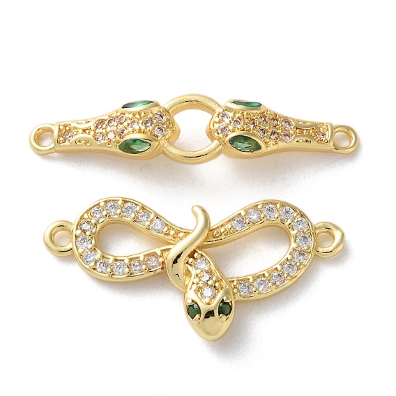 Стойка покрытие латунь микропаве кубический цирконий змея соединительные подвески, долговечный, без свинца и без кадмия