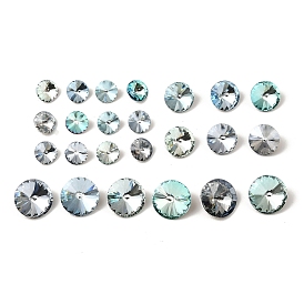 K 5 кабошоны из стеклянного страза, задние и задние, граненые, конус, горный хрусталь Риволи