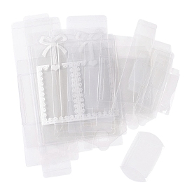 Caja de regalo plegable de PVC para almacenamiento, Rectángulo