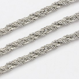 304 Stainless Steel Rope Chains, Soldered