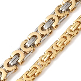 201 Stainless Steel Byzantine Chains, Unwelded