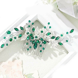 Alloy Hair Combs, Hair Accessories for Women, Flower