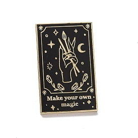 Make Your Own Magic Hand Alloy Enamel Pin Brooch, for Backpack Clothes