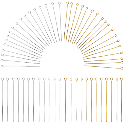 600 шт. 2 цвета латунный штифт с проушиной, без кадмия и без свинца