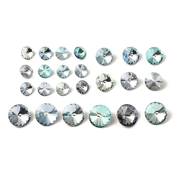 K 5 кабошоны из стеклянного страза, задние и задние, граненые, конус, горный хрусталь Риволи