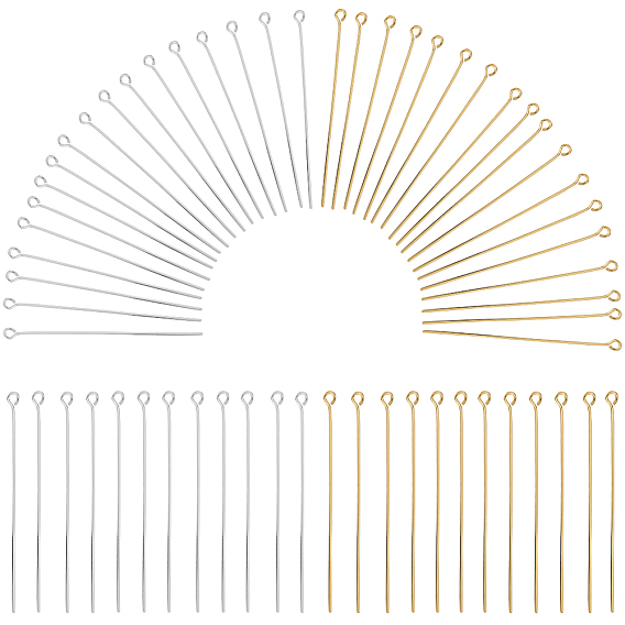 600 шт. 2 цвета латунный штифт с проушиной, без кадмия и без свинца