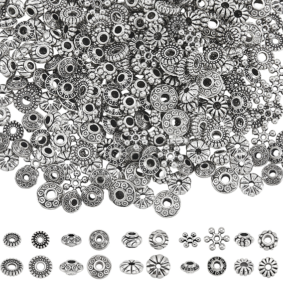 400 шт 10 стиль бусины-распорки сплава тибетского стиля