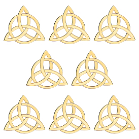 Olycraft Self Adhesive Brass Stickers, Scrapbooking Stickers, for Epoxy Resin Crafts, Trinity Knot Pattern