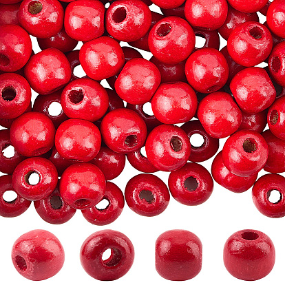 300 шт. плоские круглые кленовые бусины