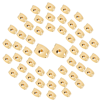 200Pcs Brass Friction Ear Nuts/Earring Backs, Long-Lasting Plated