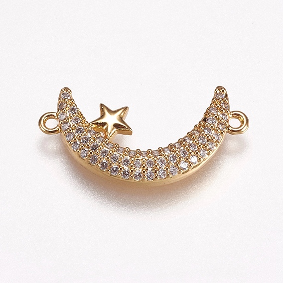 Латунные микро проложить кубических ссылки циркония, Луна и звезды