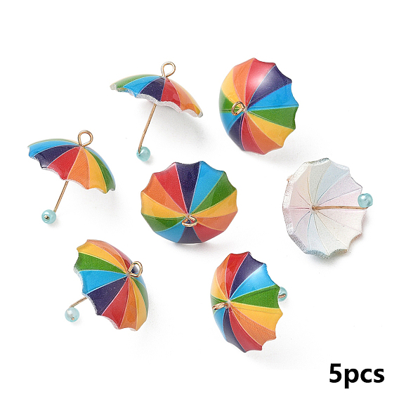 10 кулоны из смолы, С золотыми результатами железа, 3 d зонт