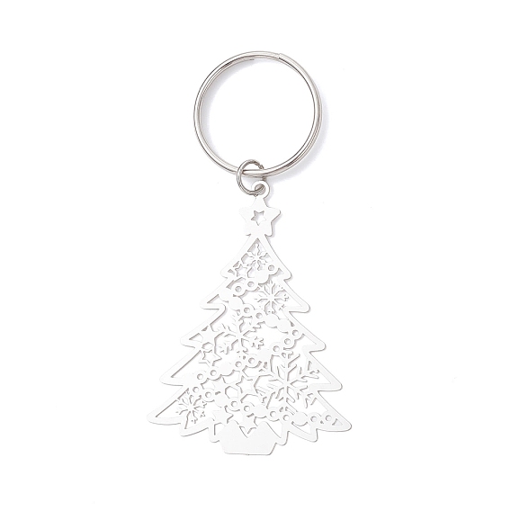 Рождественские елки 201 подвесные украшения из нержавеющей стали, с 304 кольцами для ключей из нержавеющей стали