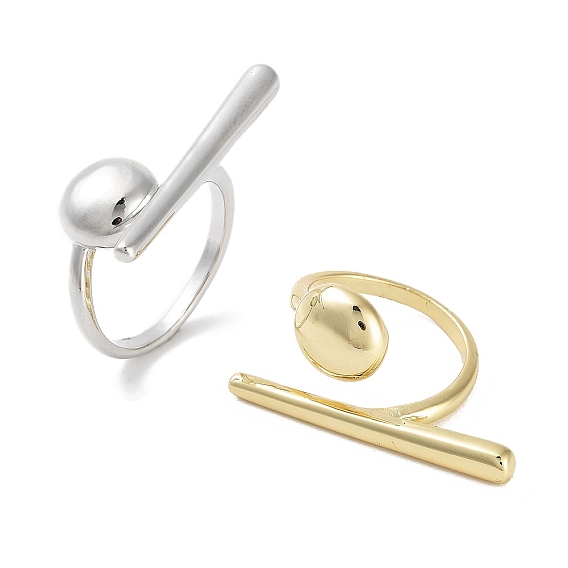 Латунные открытые манжеты с покрытием стойки, долговечный, без кадмия и без свинца, овал и палка