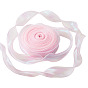 Borde de encaje de poliéster, Cinta de organza plana de color arcoíris, cinta iridiscente para bowknot, flor, decoración de regalo