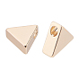 Brass Charms, Triangle, Long-Lasting Plated