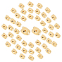 200Pcs Brass Friction Ear Nuts/Earring Backs, Long-Lasting Plated