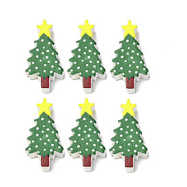 Печатные деревянные бусины, Рождественские елки