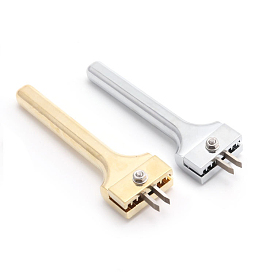 Alloy Adjustable Fork Puncher Prong Hole Punch Tool, Magnetic Buckle Installation Tool