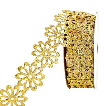 Polyester Fiber Lace Trim, Flower, for Clothes Sewing Accessories