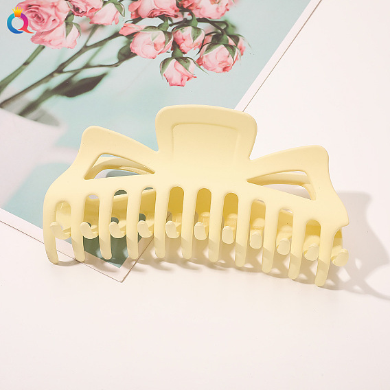 Шикарная матовая заколка для волос в форме акулы с бантиком для создания элегантных причесок