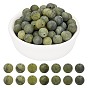Round Frosted Natural TaiWan Jade Bead Strands