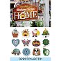 PVC Hanging Welcome Sign Diamond Painting Kit, for DIY Glow in the Dark Door Sign, with Magnetic Stickers