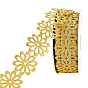 Polyester Fiber Lace Trim, Flower, for Clothes Sewing Accessories