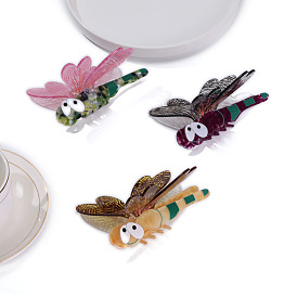 Cellulose Acetate(Resin) Claw Hair Clips, Dragonfly