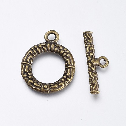 Застежки тоггл, сплав, тибетский стиль 