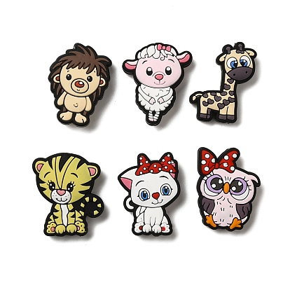 Силиконовые бусины в виде животных из мультфильмов