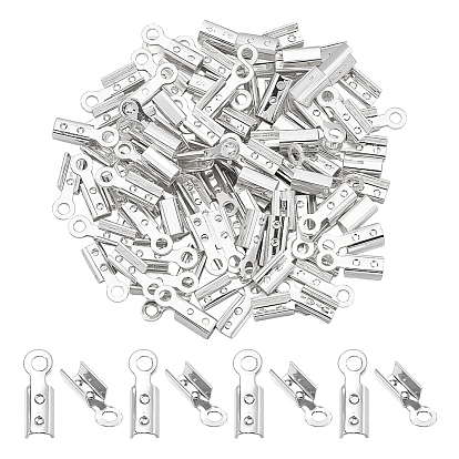 200шт 2 цвета латунные концы шнура