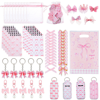 Diy jewelry making kits, incluyendo pinzas para el cabello de poliéster con forma de cocodrilo, cuadernos de papel, llaveros de caucho sintético