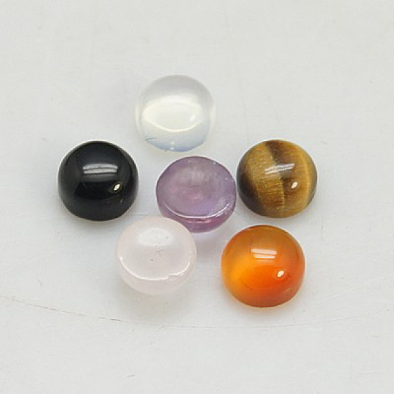 Gemstone Cabochons, Half Round/Dome, 4x2mm