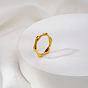 Irregular Wave 304 Stainless Steel Finger Rings for Women