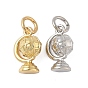 Латунные подвески, шармы в виде земного шара, с целью перехода в кольце, долговечный, без свинца и без кадмия