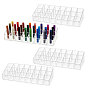 24 Grids Plastic Artistic Oil Painting Stick Storage Box, Multi-Purpose Desktop Organizer Holder